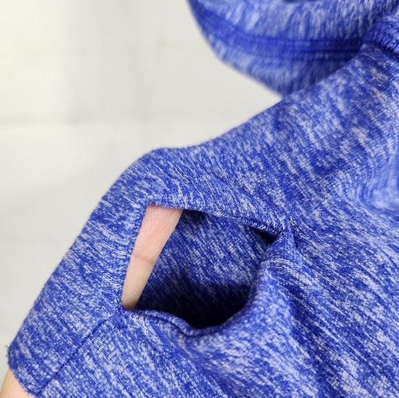 Lululemon Run Back On Track Hoodie Pullover Heathered Pigment Blue Size 8 - Picture 10 of 12